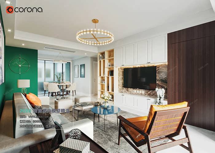 A062 Living room Modern style Corona model 2020