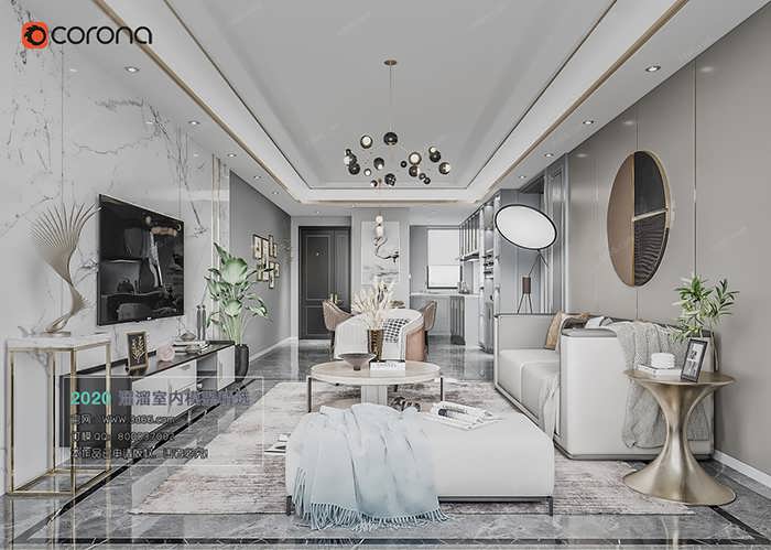 A085 Living room Modern style Corona model 2020