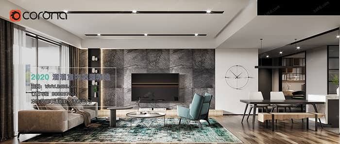 A099 Living room Modern style Corona model 2020