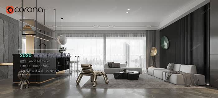 A108 Living room Modern style Corona model 2020