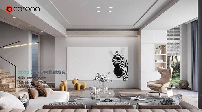 A122 Living room Modern style Corona model 2020