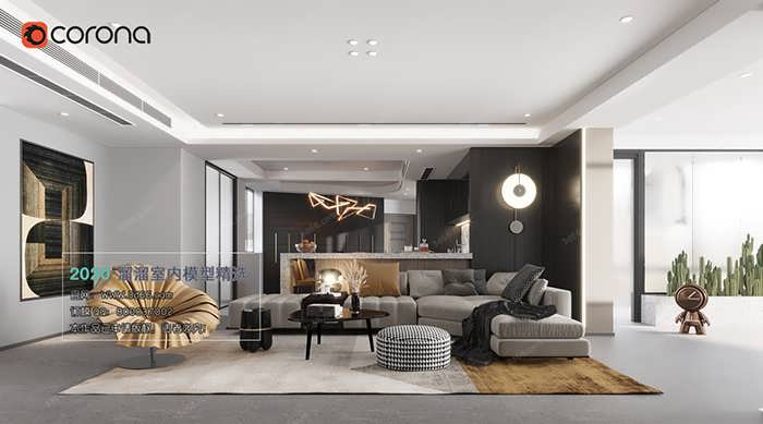 A139 Living room Modern style Corona model 2020
