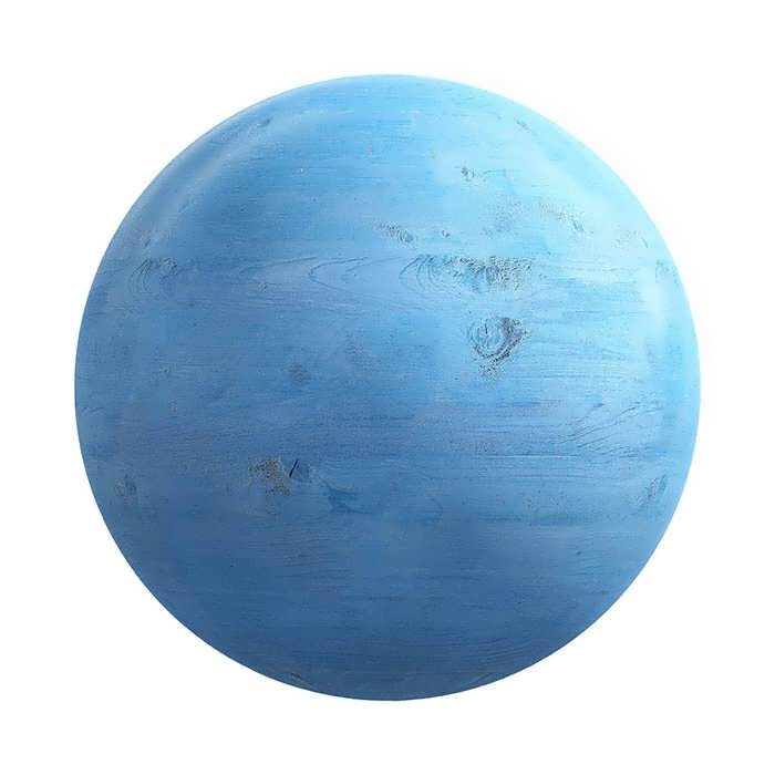 تکسچر چوب Blue Painted Wood PBR 18 94