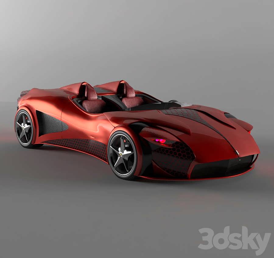 3dsky pro Ferrari 3D Model