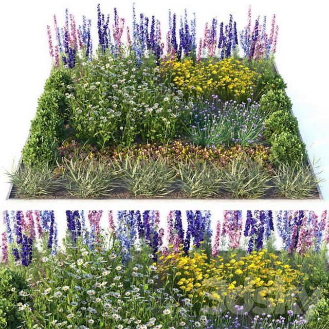 3dsky pro Flower Garden 2 3D Model