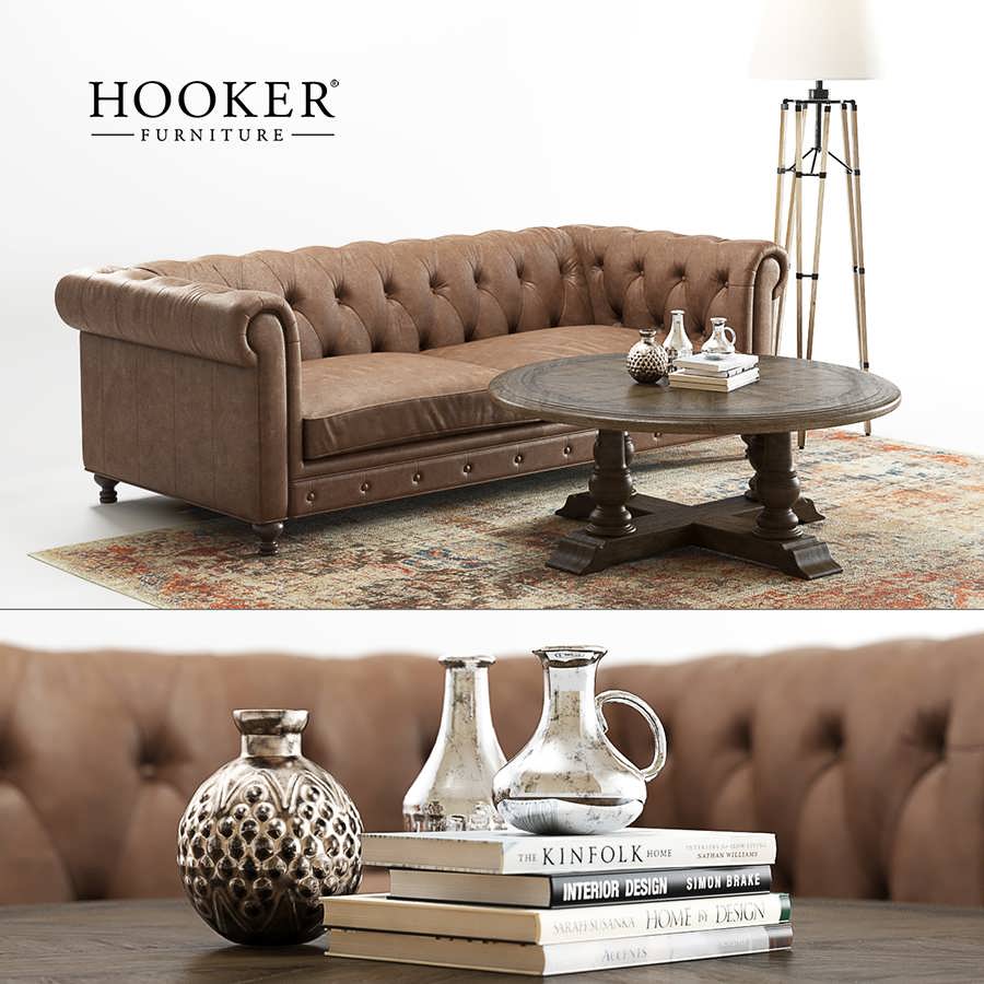 3dsky pro Hooker Alexa Sofa 3D Model