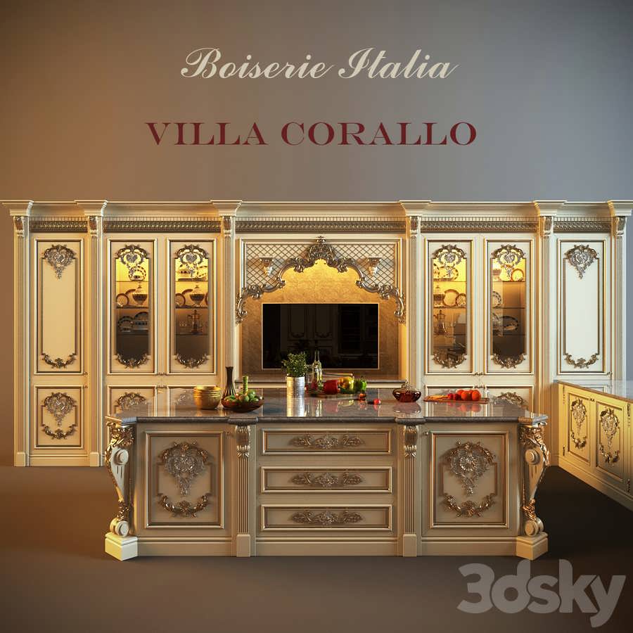 3dsky pro Kitchen Villa Corallo 3D Model