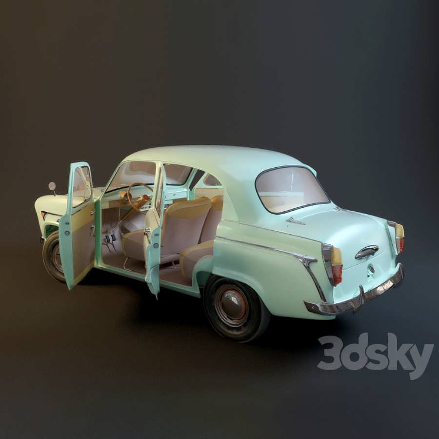3dsky pro Moskvich 407 3D Model