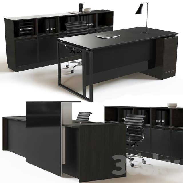 3dsky pro Office Reception Furniture Set 3D Model