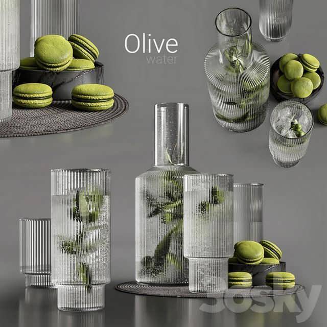3dsky pro Olive Water 3D Model