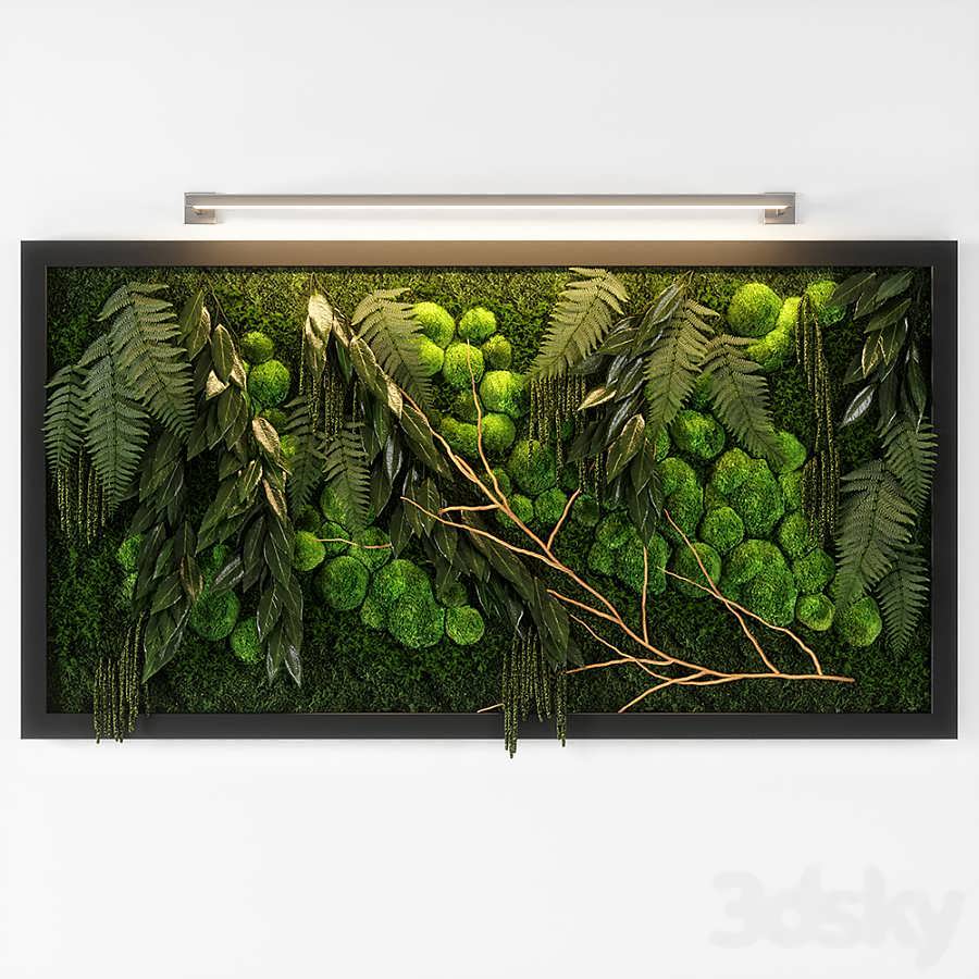 3dsky pro Panel Green 02 3D Model