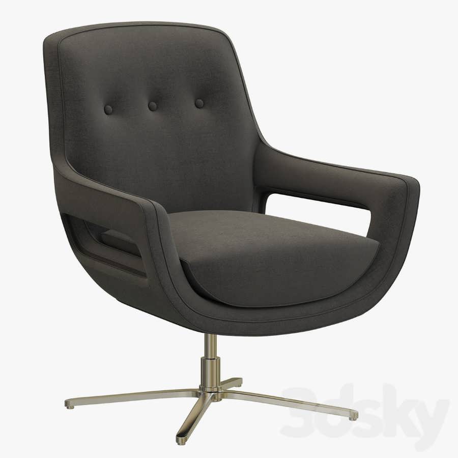 3dsky pro Eichholtz Swivel Chair Flavio 3D Model