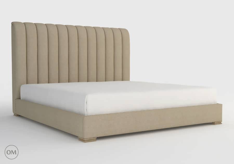 3dsky pro Harlan king size bed 5001K Beige 3D Model