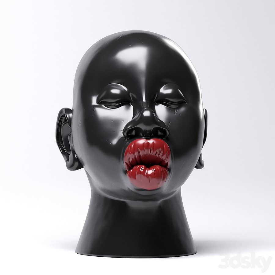 3dsky pro KARE Deco Head Kussmund 3D Model