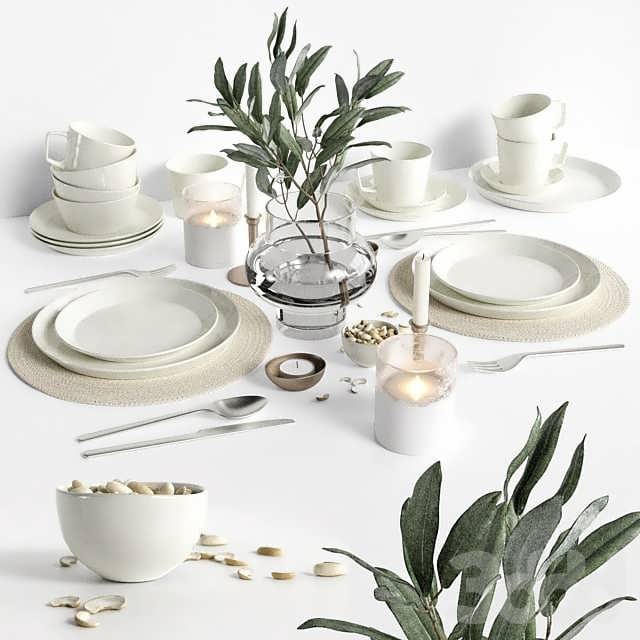 3dsky Kitchen Tablewear 03 3D Model