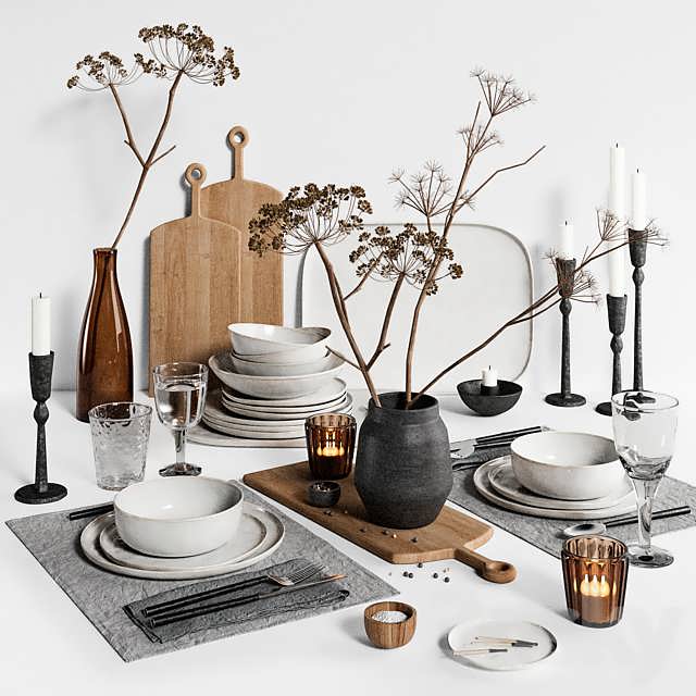 3dsky Kitchen Tablewear 08 3D Model