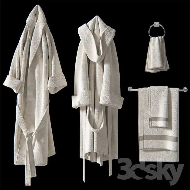 3dSky Bath Set 2 3D Object