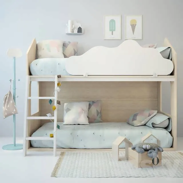 3dSky Bed-House 3D Object