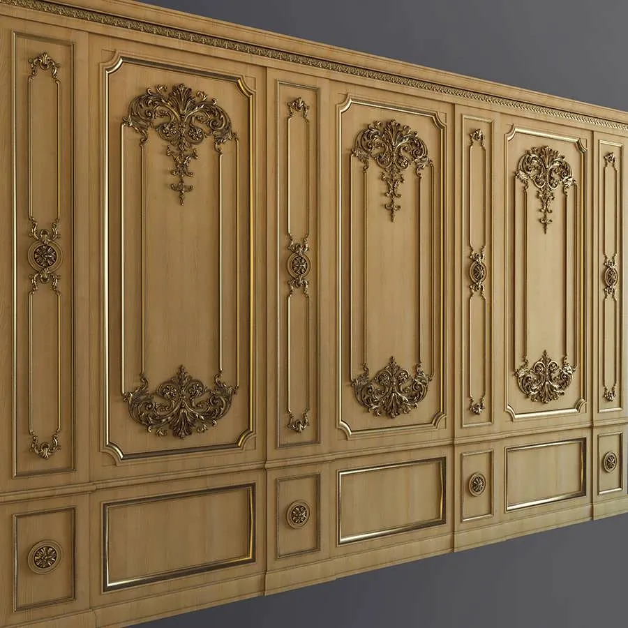 3dSky Boiserie Int-021 3D Object