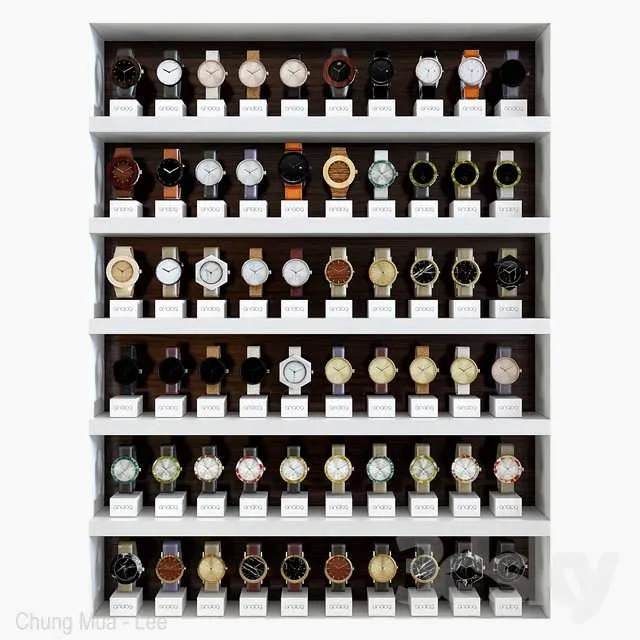 3dSky Clock Rack 3D Object