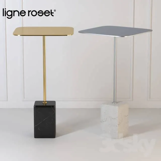 3dSky Cupidon Occasional Table Square Top 3D Object