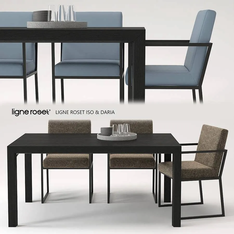 3dSky Dining Group Ligne Roset 3D Object