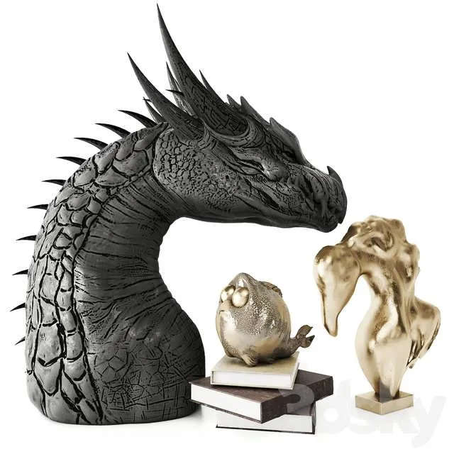 3dSky Dragon Sculpt 3D Object