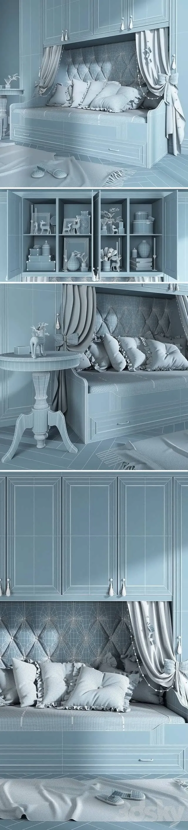 سرویس خواب کودک سه بعدی Ferretti Happy Night 303