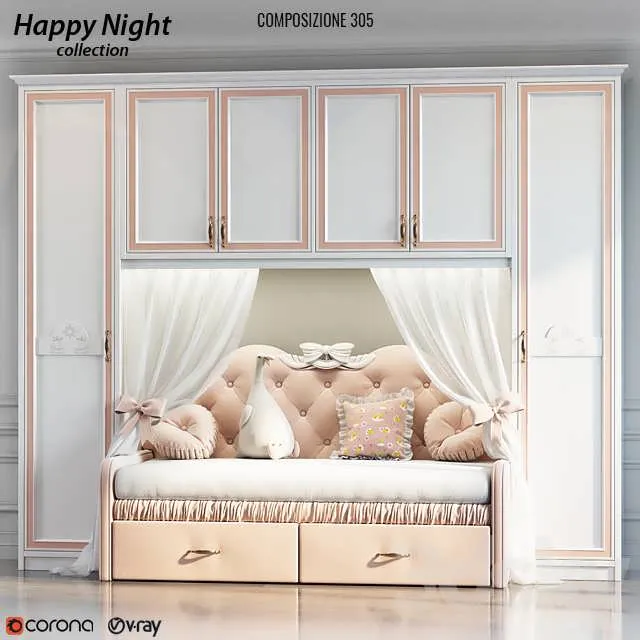 3dSky Ferretti E Ferretti Happy Night 3D Object