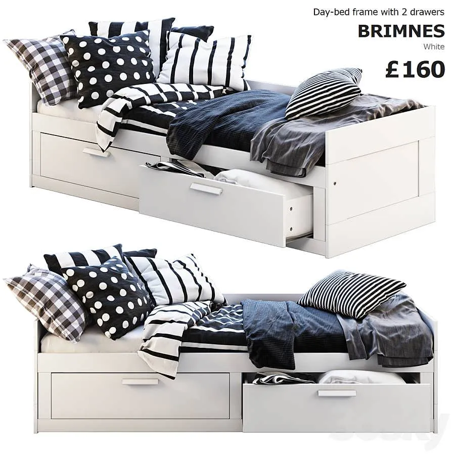 3dSky Ikea Brimnes 3 3D Object
