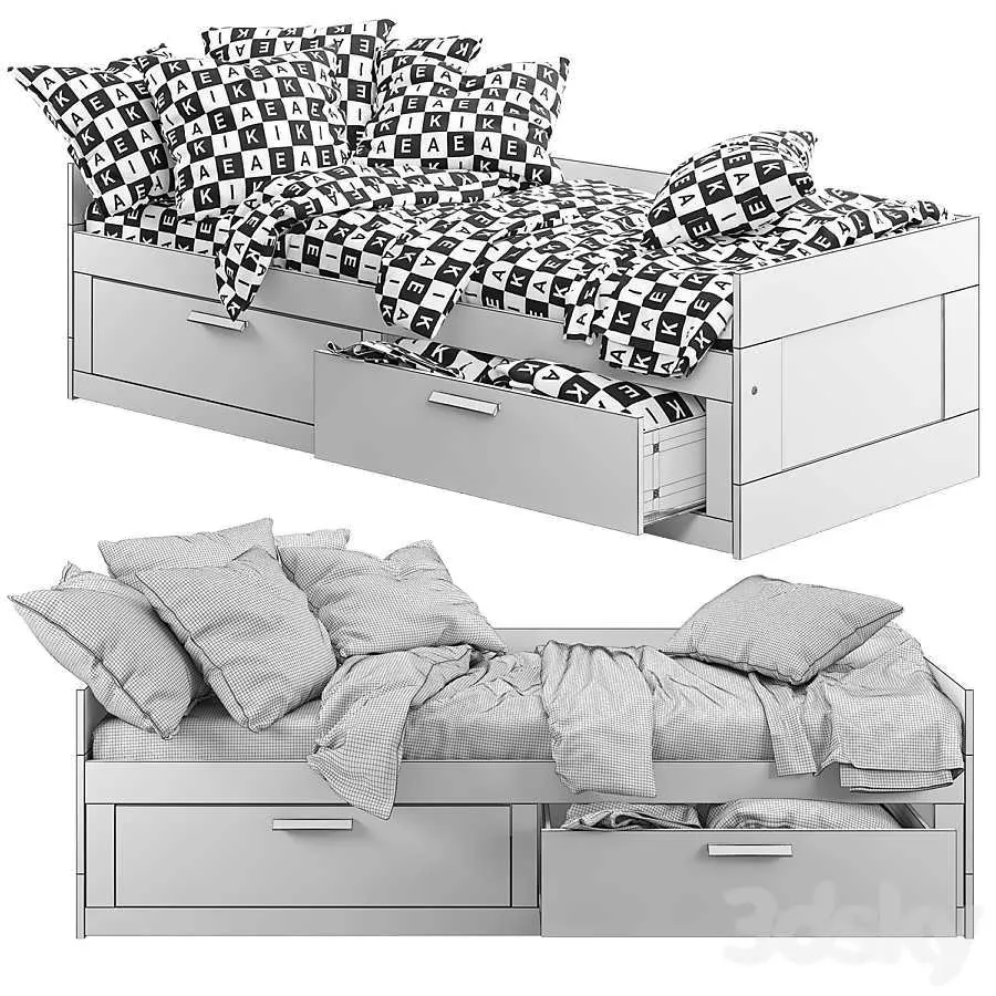 تاقچه سه بعدی IKEA Brimnes 3 برای دکوراسیون داخلی