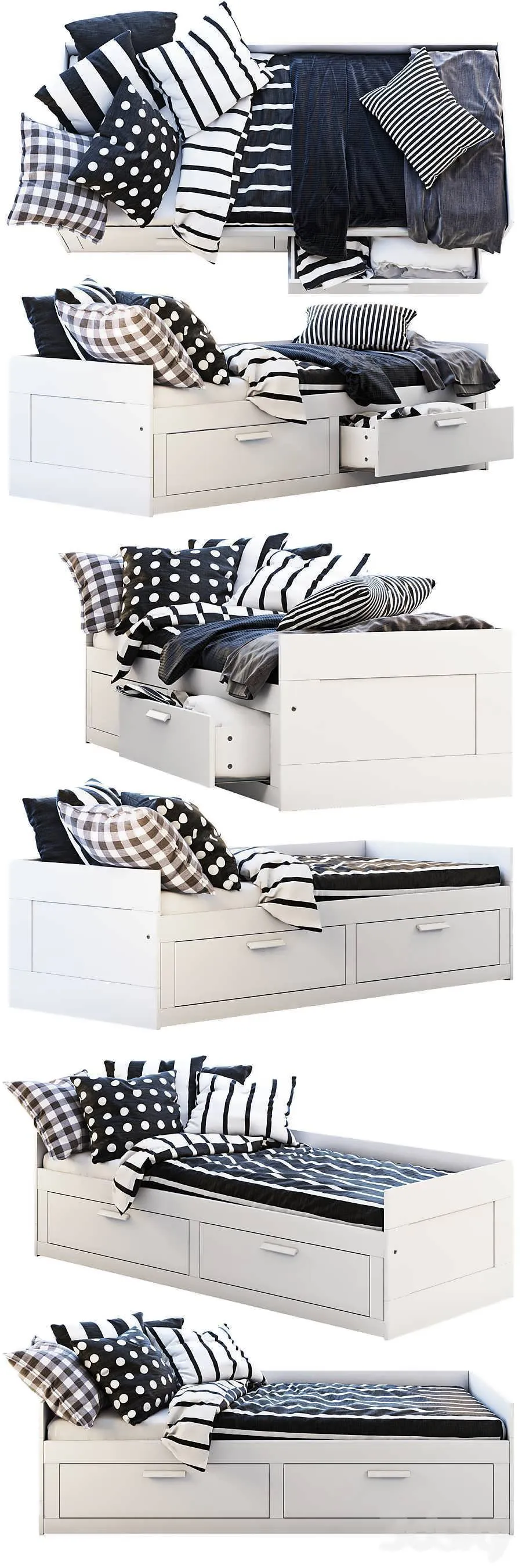 تاقچه سه بعدی IKEA Brimnes 3 برای دکوراسیون داخلی