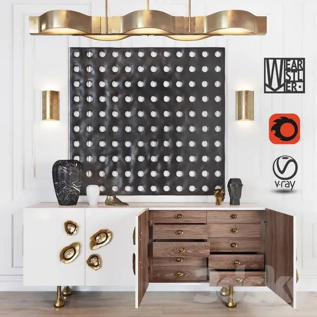 3dSky Kelly Wearstler Set 3D Object