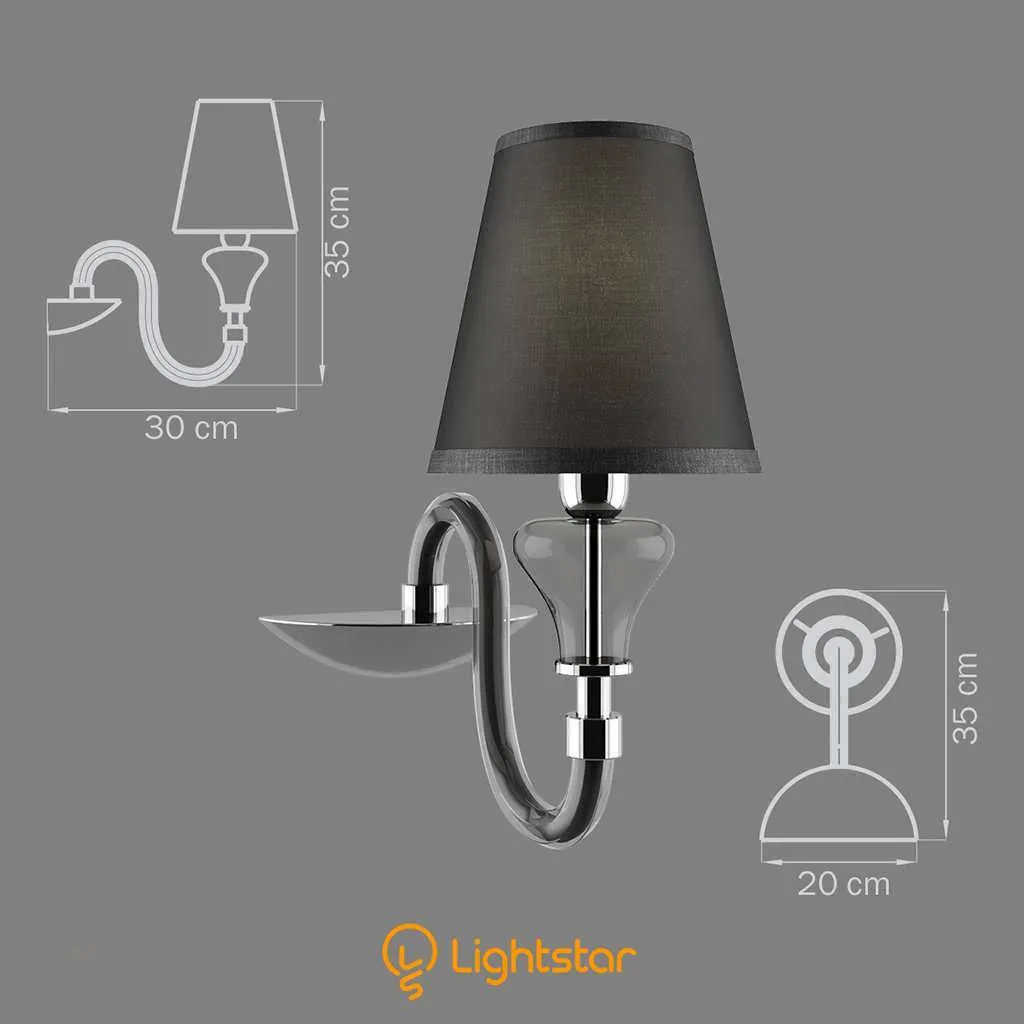 چراغ سه بعدی Lightstar مدل دیواری سفید برای دکوراسیون