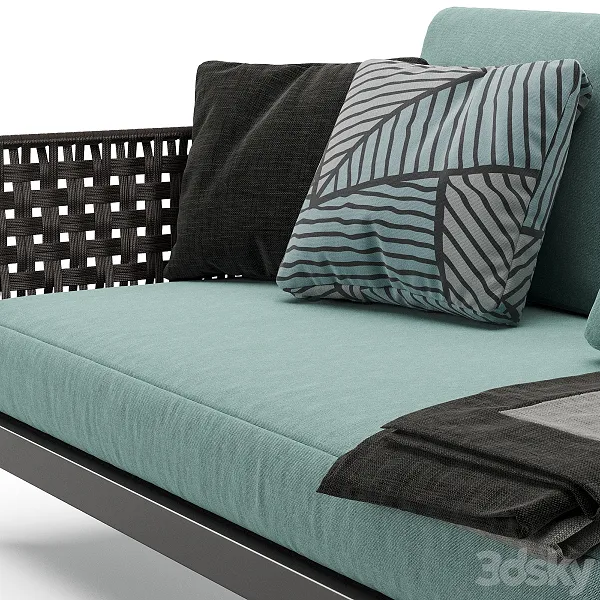 مبل فضای باز Minotti Patio با طراحی لوکس و مدرن.