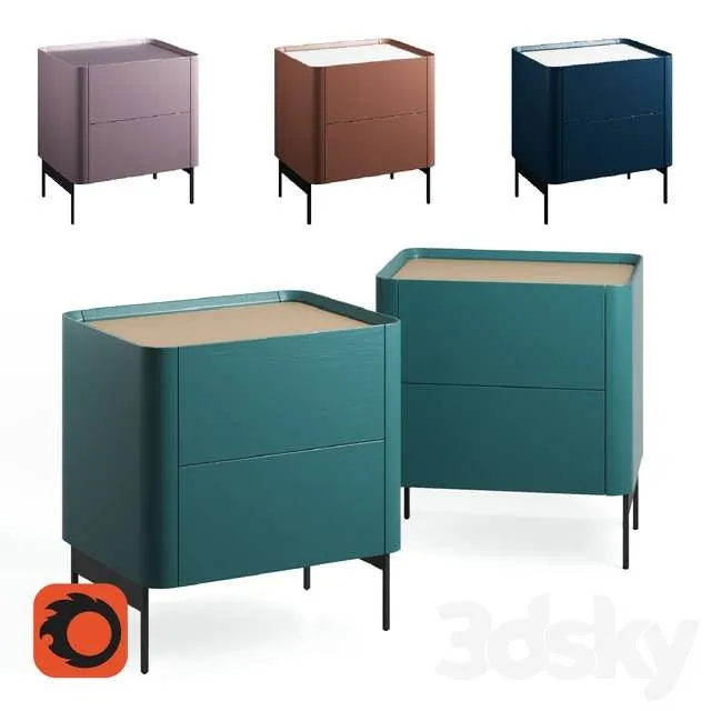3dSky Nightstand Iris Modern 3D Object