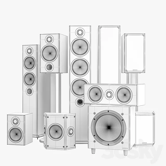 مدل اسپیکر Monitor Audio Bronze مناسب طراحی صحنه‌های داخلی.