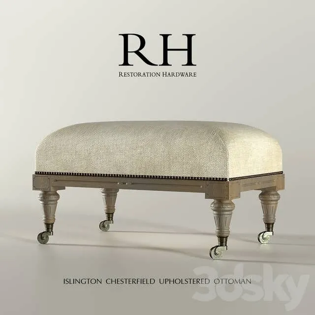 3dSky Rh Ottoman 3D Object