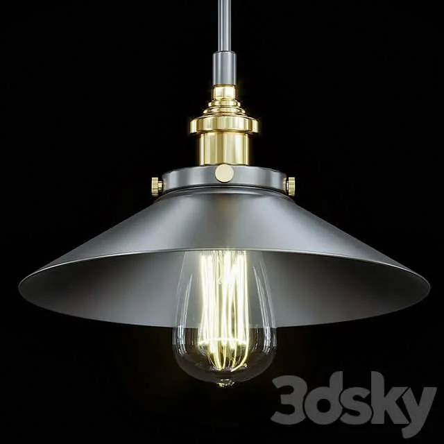3dSky Rh Pendant Lights Loft 2 3D Object