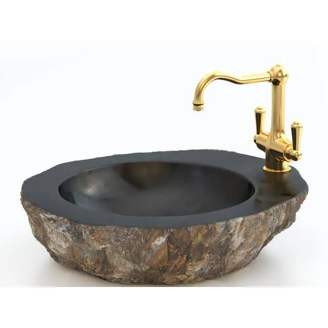 3dSky River Rock Wash Basin 2 3D Object
