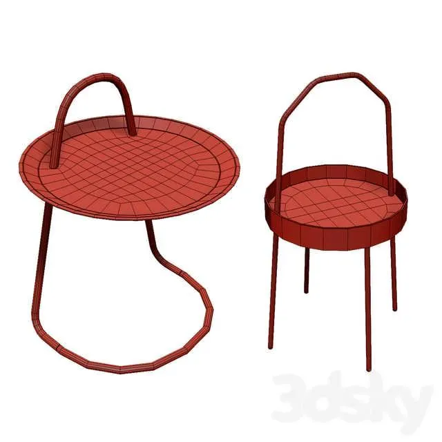 میز جلو مبلی سه بعدی IKEA 001 برای طراحی داخلی مدرن و سالن پذیرایی
