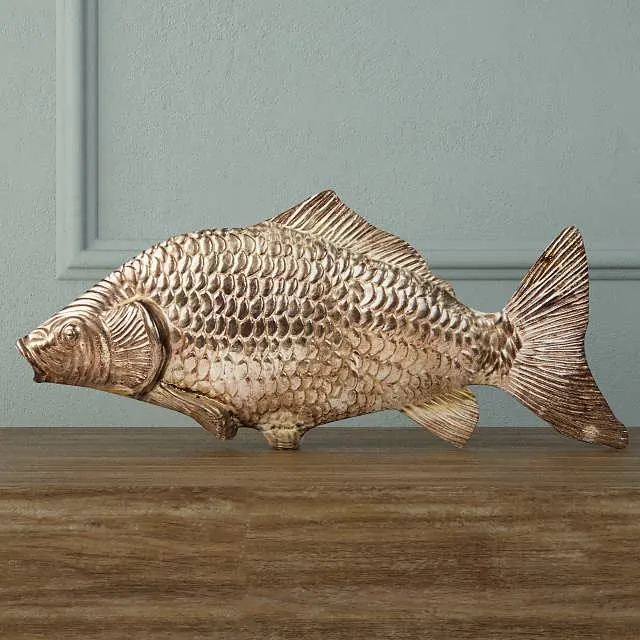3dSky Silvered Fish Decoration 3D Object