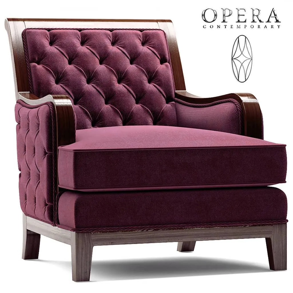 ست مبل و صندلی سه بعدی Opera Sebastian برای طراحی داخلی کلاسیک