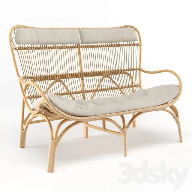3dSky The Family Love Tree Slouch Couch Natural 3D Object