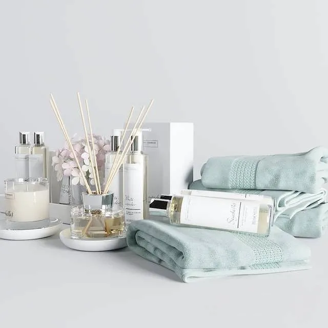 3dSky The White Company Bath Set 3D Object