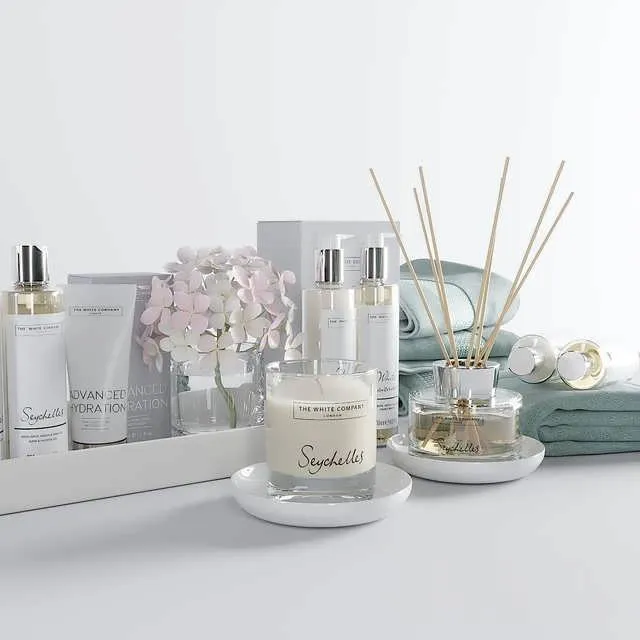 ست حمام سه بعدی White Company برای طراحی داخلی مدرن