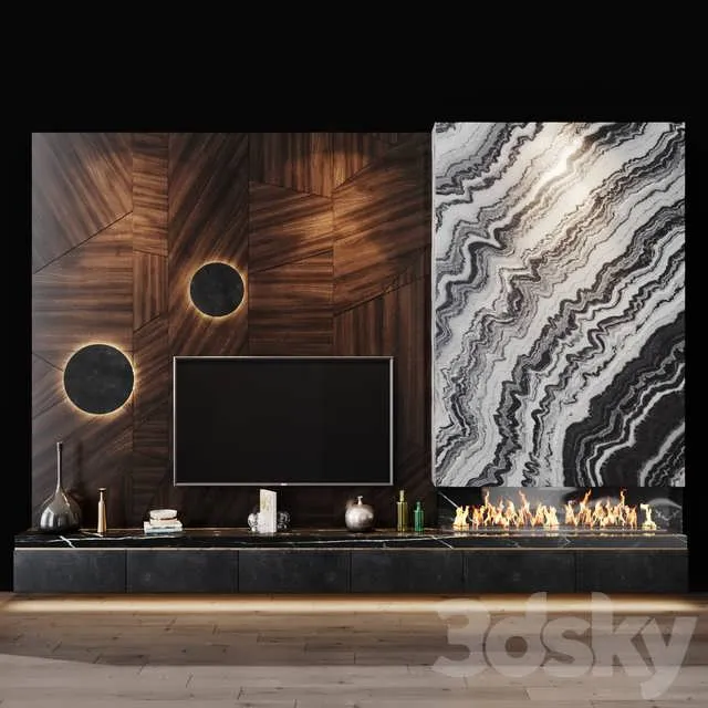 3dSky Tv Set 91 3D Object
