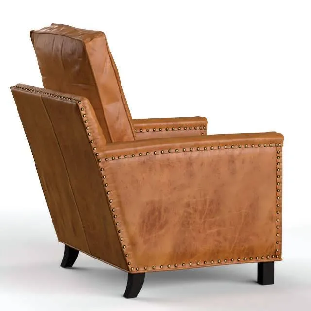صندلی چرمی سه بعدی Tyler از Pottery Barn برای دکوراسیون داخلی