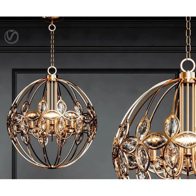 3dSky Uttermost Ambre 8 Light Gold 3D Object