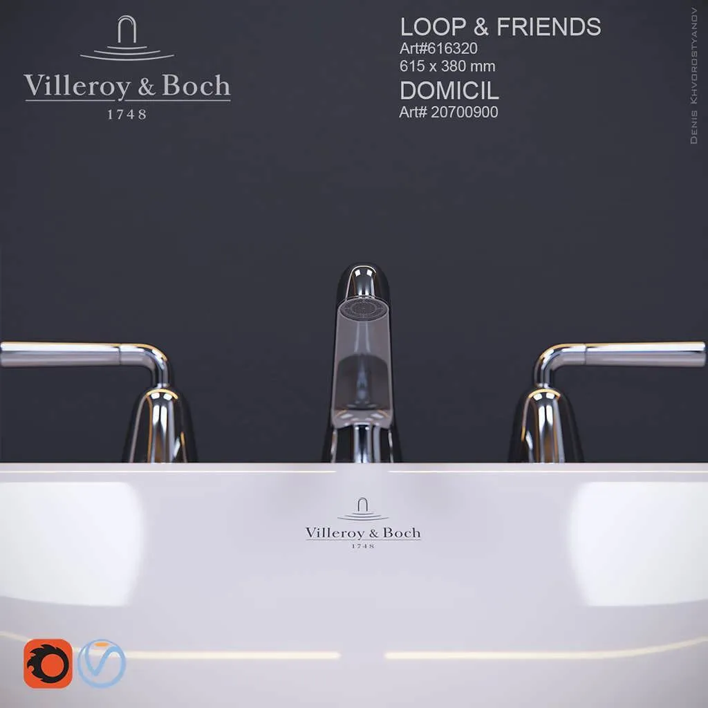 ست سرویس سه بعدی Villeroy & Boch برای طراحی داخلی آشپزخانه و سرویس